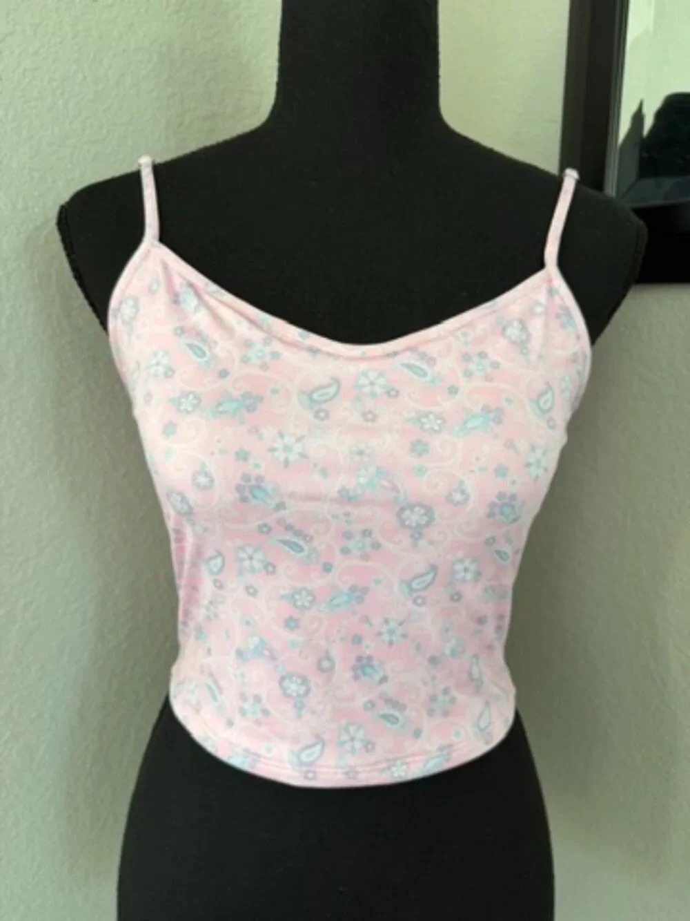FRANKIES Bikinis x Victorias Secret PINK Paisley Cami Swim Top Large